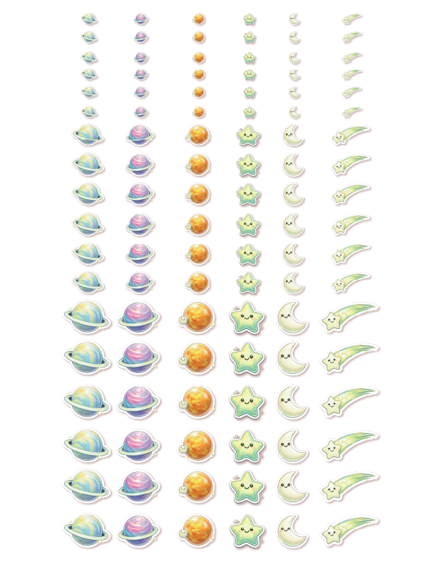 Glow Galaxy Stars - 108pc Galaxy Expansion Pack