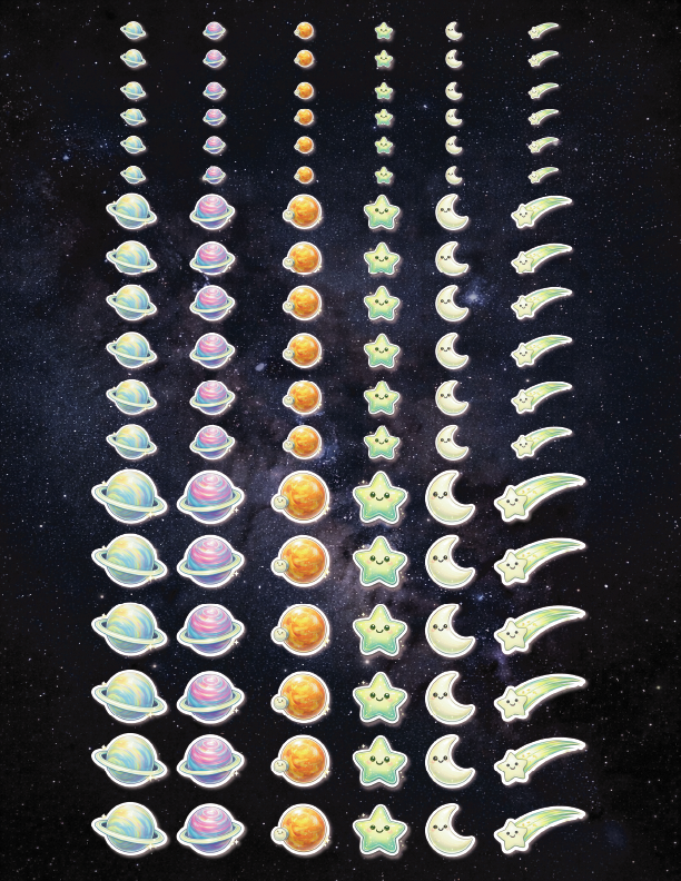 Glow Galaxy Stars - 108pc Galaxy Expansion Pack