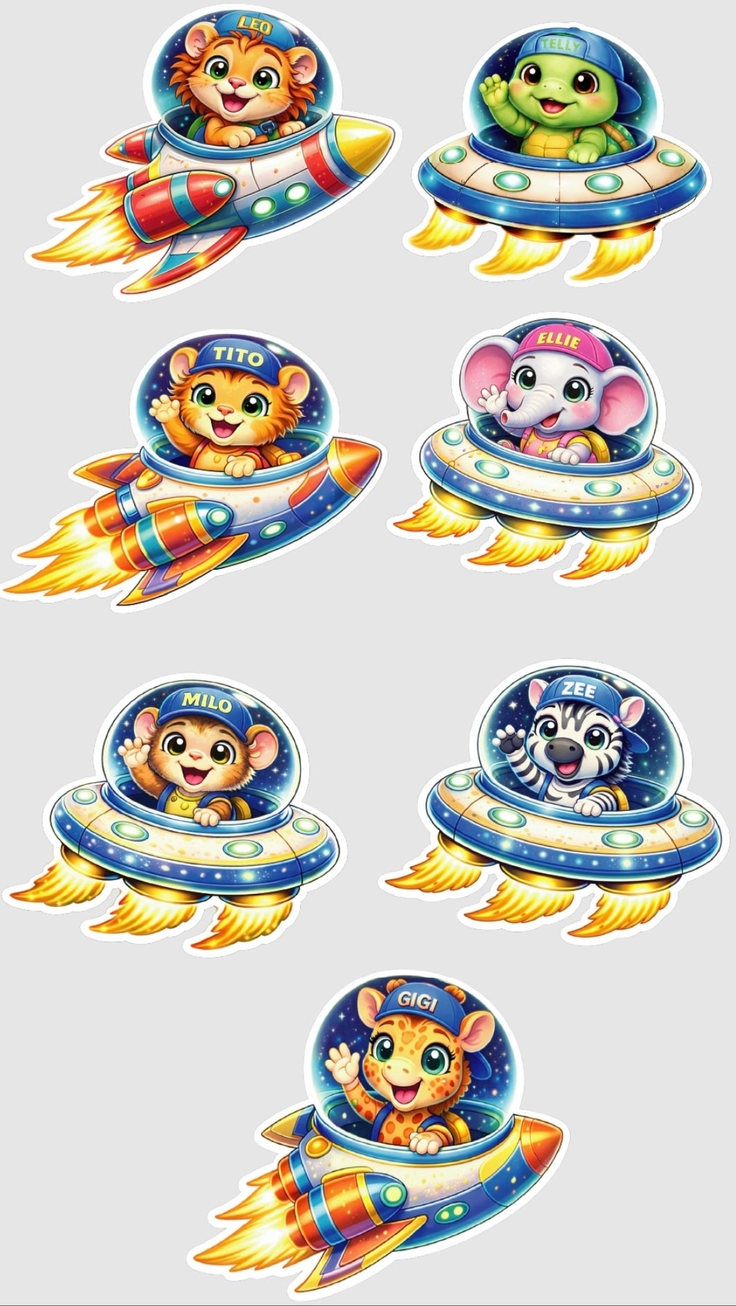 Glow Galaxy Crew – 7 Pack Bundle